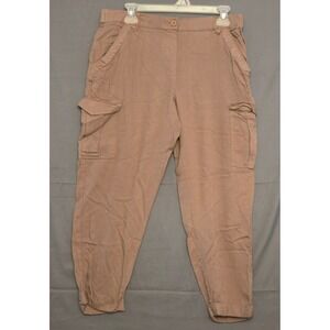 Soho New York & Company Cargo Pants Women's Size Large Brown